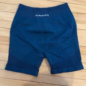 Alphalete Navy Seamless Shorts
